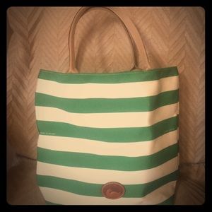 Dooney & Bourke striped nylon tote